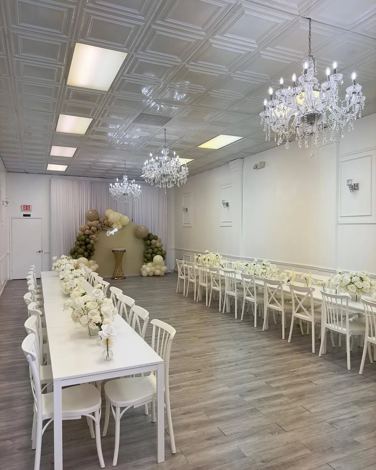 Bridal Showers venue setup at Blanco Event Center Columbus OH